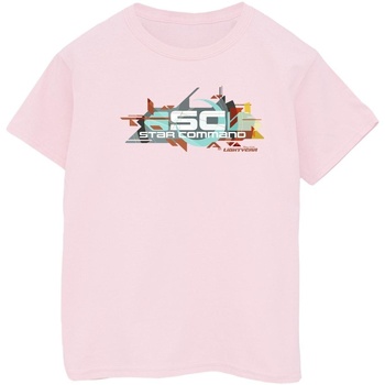 Abbigliamento Bambino T-shirt maniche corte Disney Lightyear Star Command Graphic Title Rosso