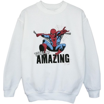 Abbigliamento Bambina Felpe Marvel Spider-Man Amazing Bianco
