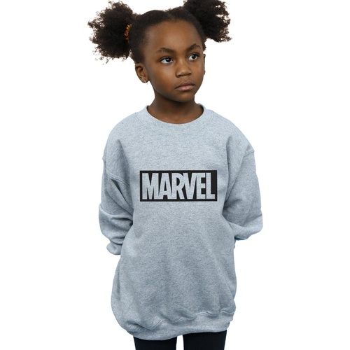 Abbigliamento Bambina Felpe Marvel Logo Outline Grigio
