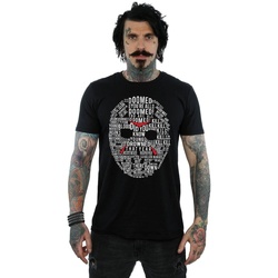 Abbigliamento Uomo T-shirts a maniche lunghe Friday 13Th Jason Text Mask Nero