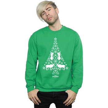 Abbigliamento Uomo Felpe Disney Frozen Christmas Tree Verde