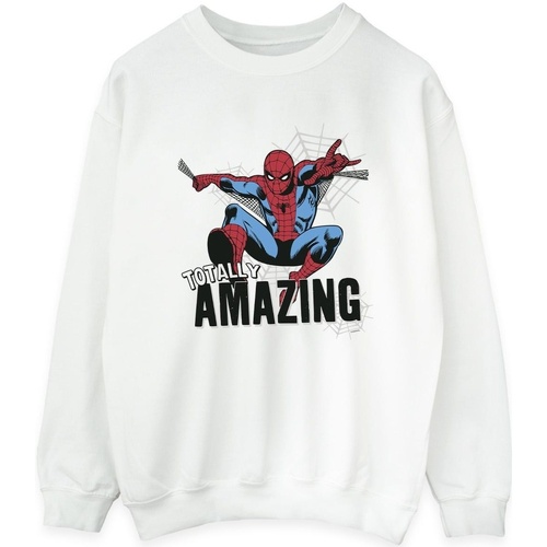 Abbigliamento Donna Felpe Marvel Spider-Man Amazing Bianco