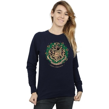 Abbigliamento Donna Felpe Harry Potter Christmas Wreath Blu