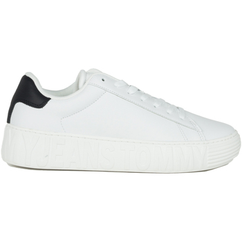Scarpe Uomo Sneakers Tommy Jeans SCARPA LEATHER OUTSOLE Bianco