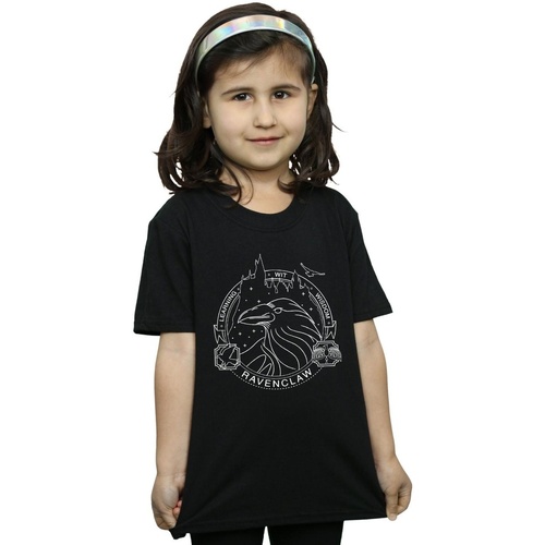 Abbigliamento Bambina T-shirts a maniche lunghe Harry Potter Ravenclaw Seal Nero