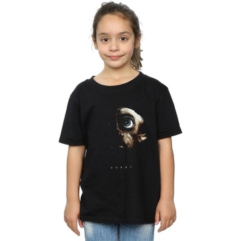 Abbigliamento Bambina T-shirts a maniche lunghe Harry Potter Dobby Portrait Nero
