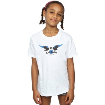 Abbigliamento Bambina T-shirts a maniche lunghe Harry Potter Ravenclaw Captain Bianco