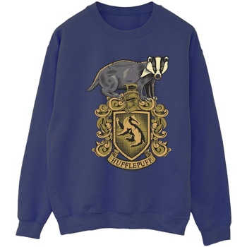 Abbigliamento Donna Felpe Harry Potter Hufflepuff Sketch Crest Blu