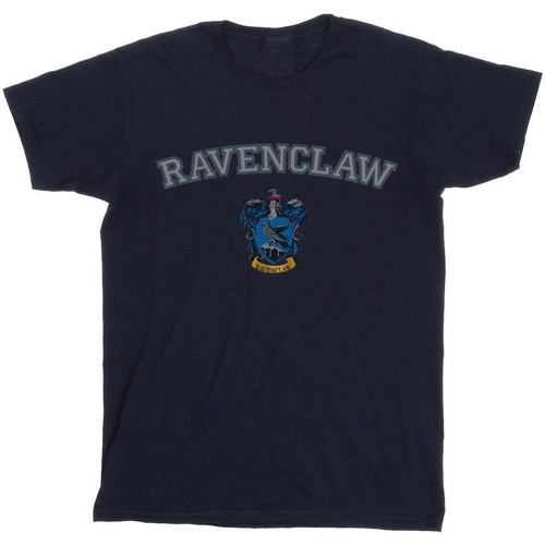 Abbigliamento Bambina T-shirts a maniche lunghe Harry Potter Ravenclaw Crest Blu