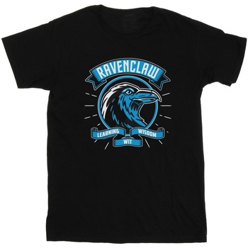 Abbigliamento Bambina T-shirts a maniche lunghe Harry Potter Ravenclaw Toon Crest Nero