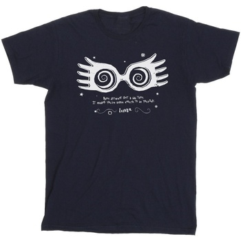 Abbigliamento Bambina T-shirts a maniche lunghe Harry Potter Luna Being Different Blu