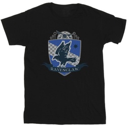 Abbigliamento Bambina T-shirts a maniche lunghe Harry Potter Ravenclaw Chest Badge Nero