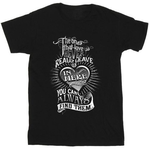 Abbigliamento Bambina T-shirts a maniche lunghe Harry Potter The Ones That Love Us Nero