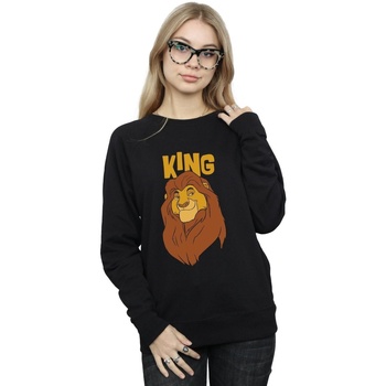 Abbigliamento Donna Felpe Disney The Lion King Mufasa King Nero