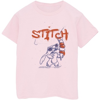 Abbigliamento Bambino T-shirt maniche corte Disney Lilo & Stitch Ice Creams Rosso