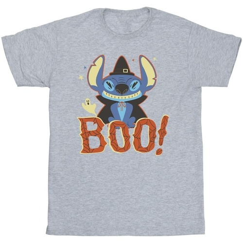 Abbigliamento Bambino T-shirt maniche corte Disney Lilo & Stitch Boo! Grigio