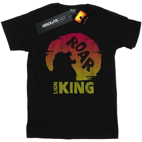 Abbigliamento Bambina T-shirts a maniche lunghe Disney The Lion King Movie Roar Nero