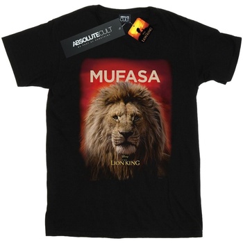 Abbigliamento Bambina T-shirts a maniche lunghe Disney The Lion King Movie Mufasa Poster Nero