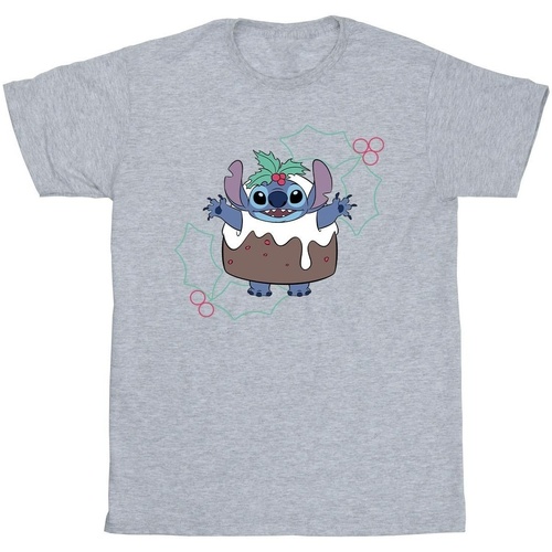 Abbigliamento Bambino T-shirt maniche corte Disney Lilo & Stitch Pudding Holly Grigio