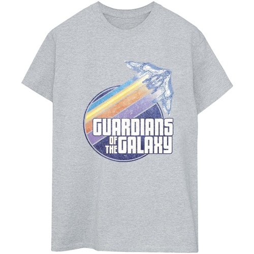 Abbigliamento Donna T-shirts a maniche lunghe Guardians Of The Galaxy Badge Rocket Grigio