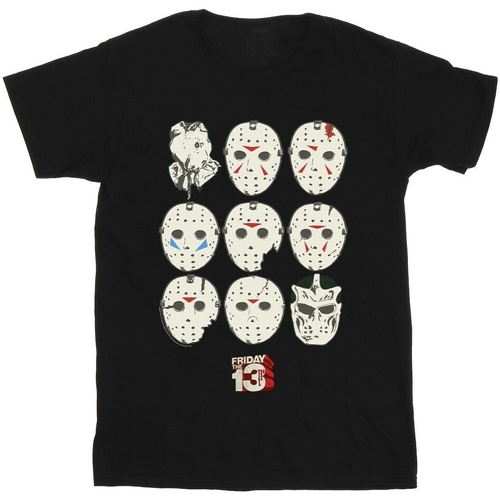 Abbigliamento Uomo T-shirts a maniche lunghe Friday The 13Th Jason Masks Nero
