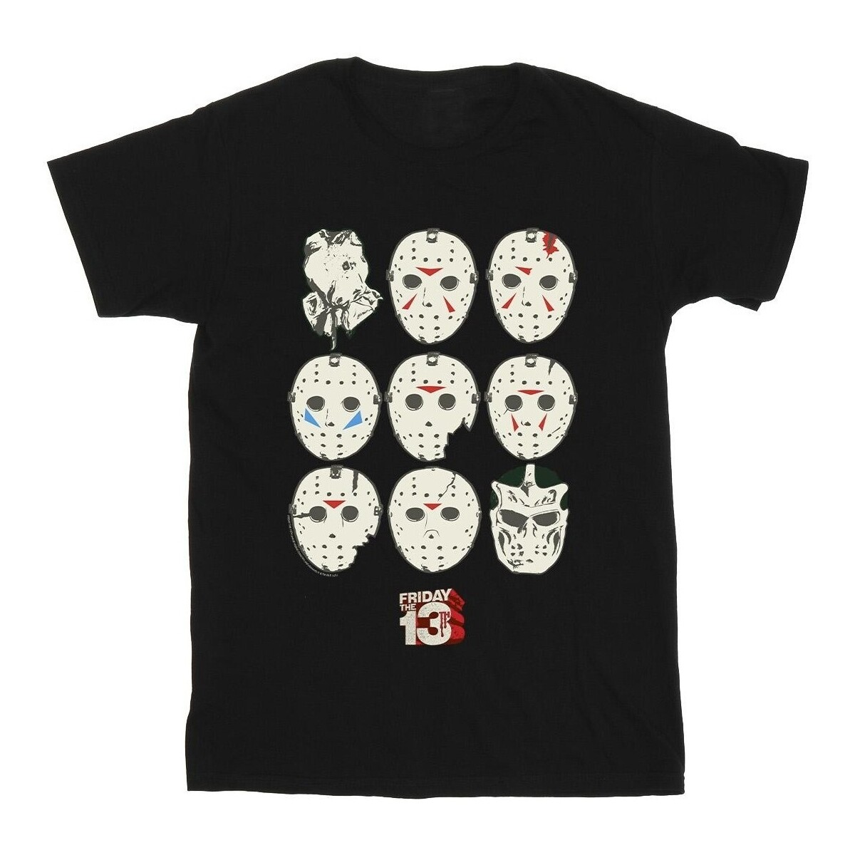 Abbigliamento Uomo T-shirts a maniche lunghe Friday The 13Th Jason Masks Nero