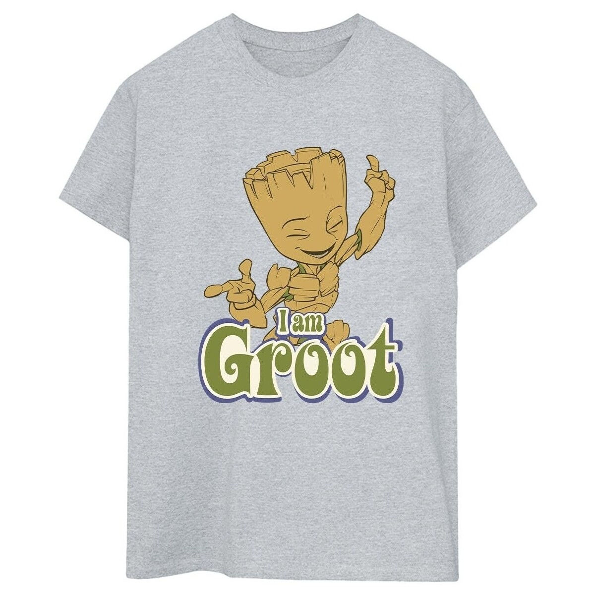 Abbigliamento Donna T-shirts a maniche lunghe Guardians Of The Galaxy Groot Dancing Grigio