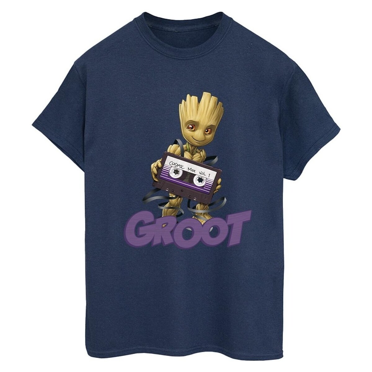 Abbigliamento Donna T-shirts a maniche lunghe Guardians Of The Galaxy Groot Casette Blu