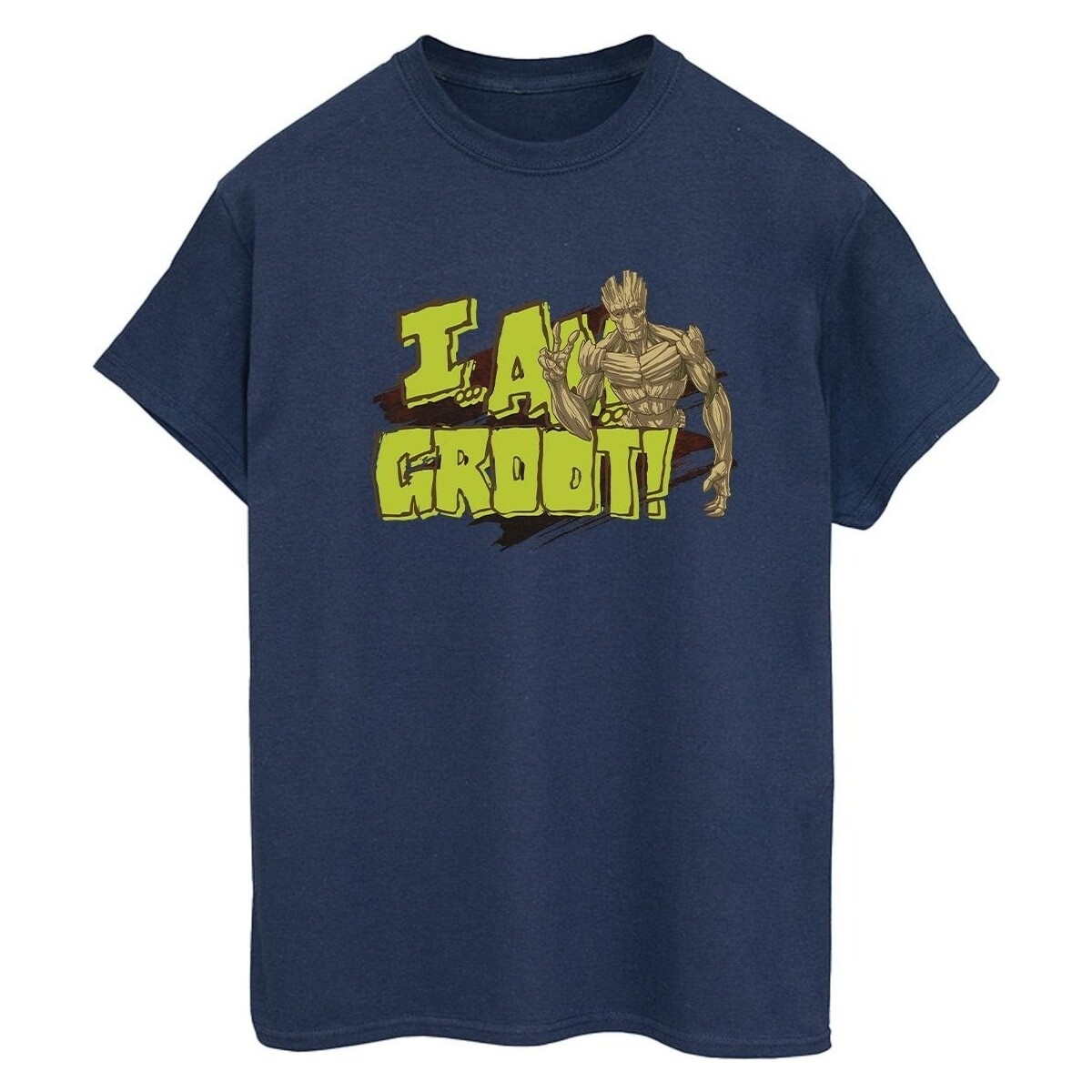 Abbigliamento Donna T-shirts a maniche lunghe Guardians Of The Galaxy I Am Groot Blu