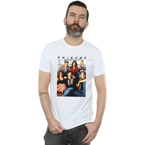 Abbigliamento Uomo T-shirts a maniche lunghe Friends Group Photo Window Bianco