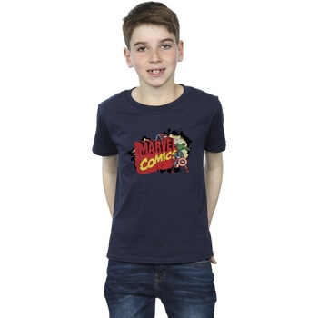 Abbigliamento Bambino T-shirt maniche corte Marvel Comics Big M Blu