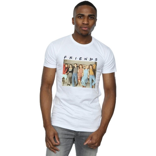 Abbigliamento Uomo T-shirts a maniche lunghe Friends Group Photo Stairs Bianco