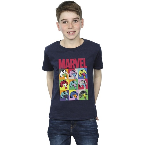 Abbigliamento Bambino T-shirt & Polo Marvel Hulk Pop Art Blu