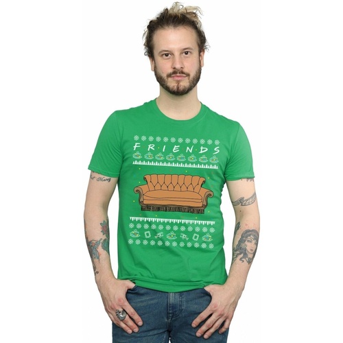 Abbigliamento Uomo T-shirts a maniche lunghe Friends Fair Isle Couch Verde