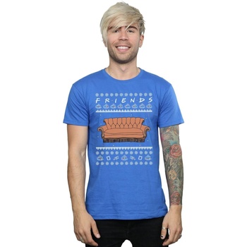 Abbigliamento Uomo T-shirts a maniche lunghe Friends Fair Isle Couch Blu