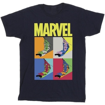 Abbigliamento Bambino T-shirt maniche corte Marvel Spider-Man Pop Art Blu