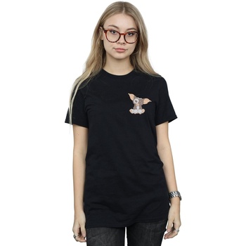 Abbigliamento Donna T-shirts a maniche lunghe Gremlins Gizmo Chest Nero