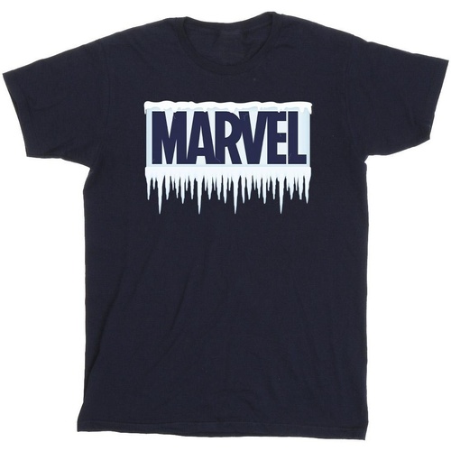 Abbigliamento Bambino T-shirt & Polo Marvel Icicle Logo Blu