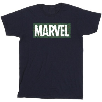 Abbigliamento Bambino T-shirt maniche corte Marvel Holly Logo Blu