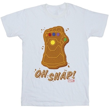 Abbigliamento Bambino T-shirt maniche corte Marvel Thanos Oh Snap Bianco