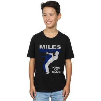 Abbigliamento Bambino T-shirt maniche corte Miles Davis Kind Of Blue Distressed Nero