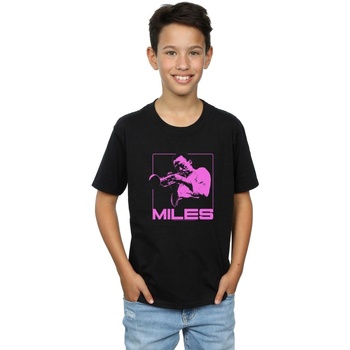 Abbigliamento Bambino T-shirt maniche corte Miles Davis Pink Square Nero