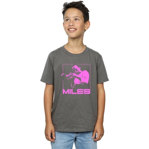 Abbigliamento Bambino T-shirt maniche corte Miles Davis Pink Square Multicolore