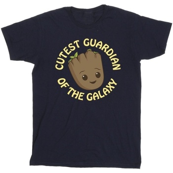 Abbigliamento Bambino T-shirt maniche corte Marvel I Am Groot Cutest Guardian Blu