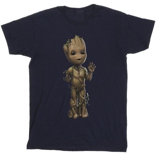 Abbigliamento Bambino T-shirt & Polo Marvel I Am Groot Wave Pose Blu