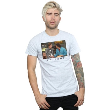 Abbigliamento Uomo T-shirts a maniche lunghe Friends Ross And Chandler Handshake Grigio