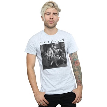 Abbigliamento Uomo T-shirts a maniche lunghe Friends Black And White Photo Grigio
