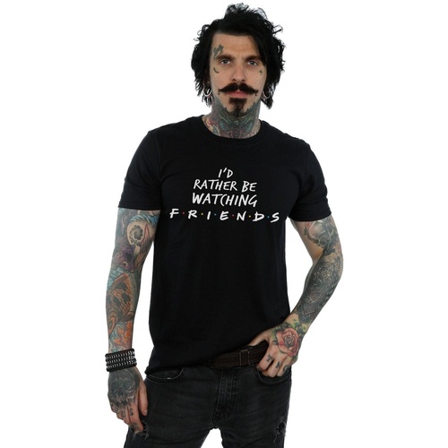 Abbigliamento Uomo T-shirts a maniche lunghe Friends Rather Be Watching Nero