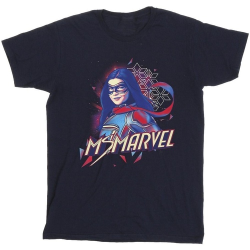 Abbigliamento Bambino T-shirt maniche corte Marvel Ms  Face Fade Blu