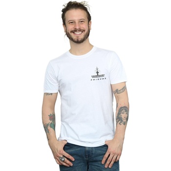 Abbigliamento Uomo T-shirts a maniche lunghe Friends Fountain Breast Print Bianco